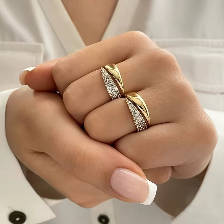 Slim Pave Adjustable Ring