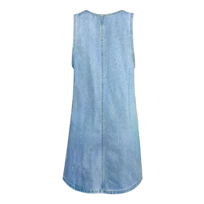 Women's Summer Dress | Two Large Patch Pockets Mini
