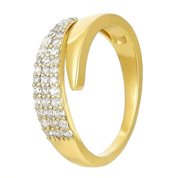 Slim Pave Adjustable Ring