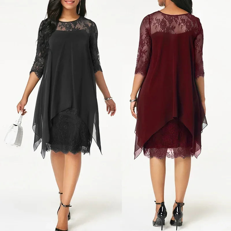 Dress For Women | Layered Knee Length Design