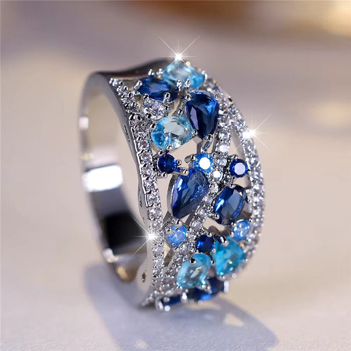 Royal Blue Hoop Ring