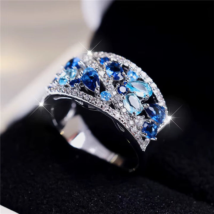 Royal Blue Hoop Ring