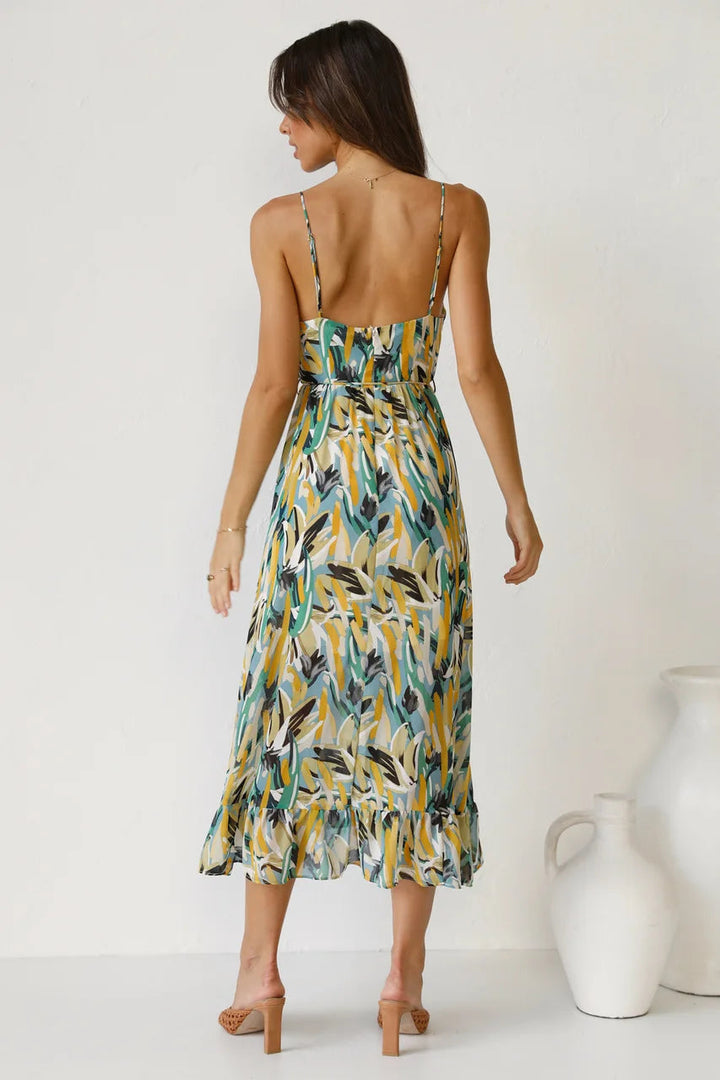 Women's Dress | Adjustable-style Shoulder Straps Midi