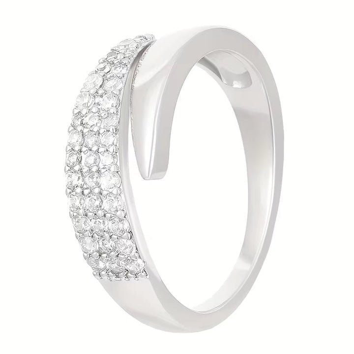 Slim Pave Adjustable Ring