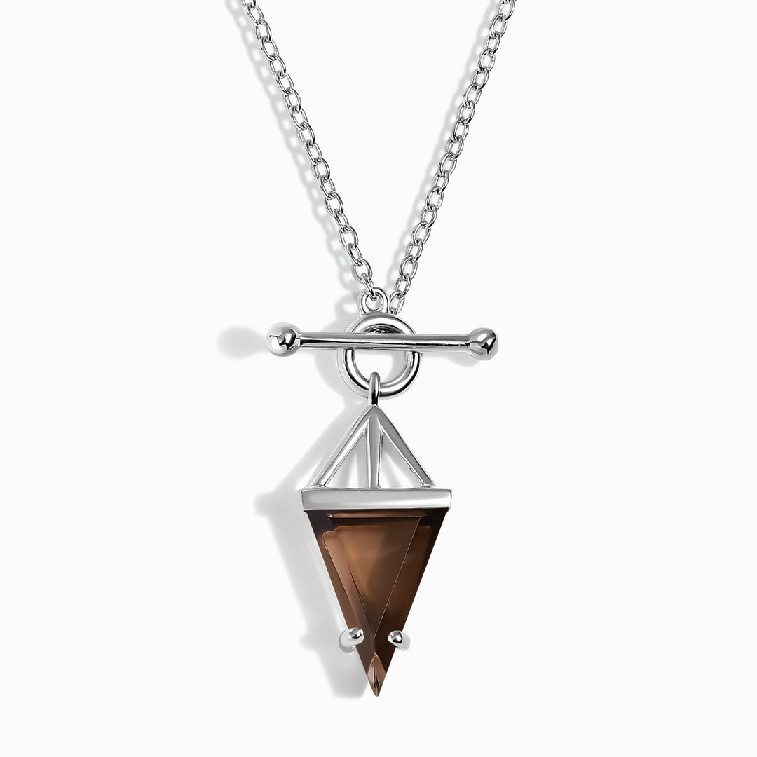 Smoky Quartz T-Bar Necklace