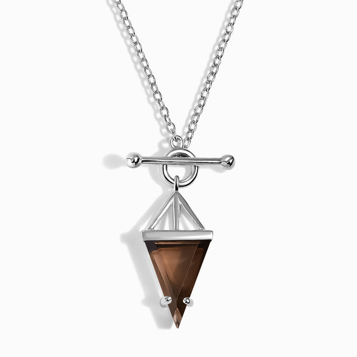 Smoky Quartz T-Bar Necklace