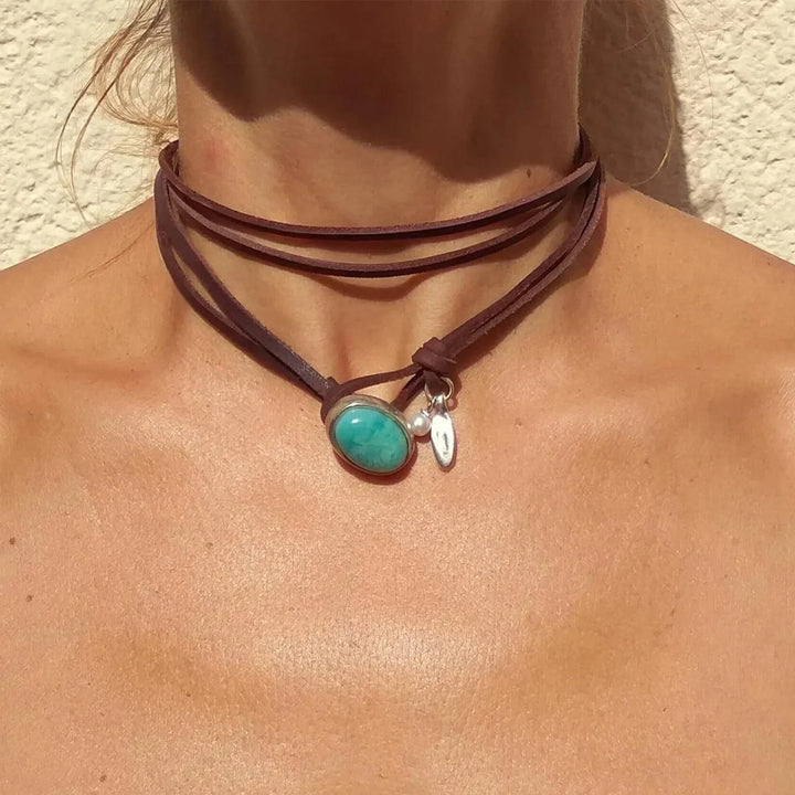Effortless Turquoise Gemstone Necklace