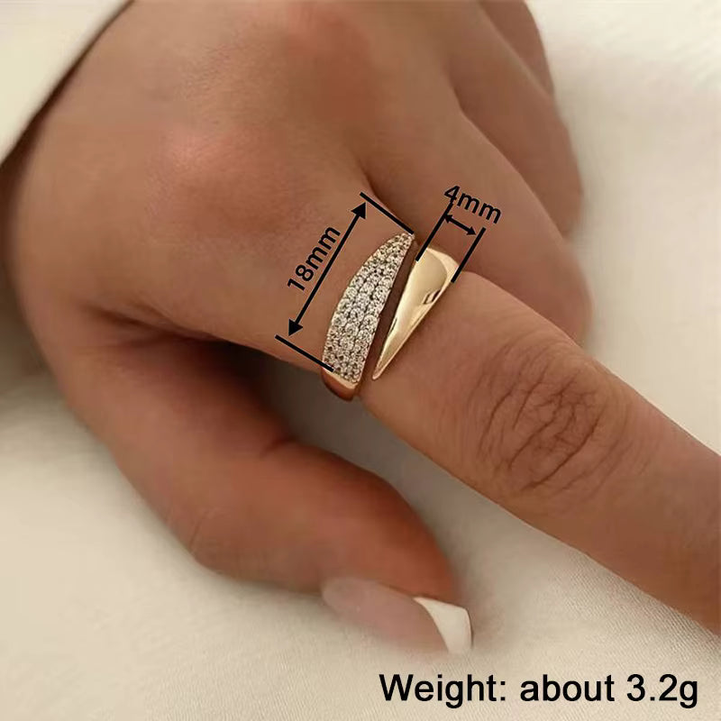 Slim Pave Adjustable Ring
