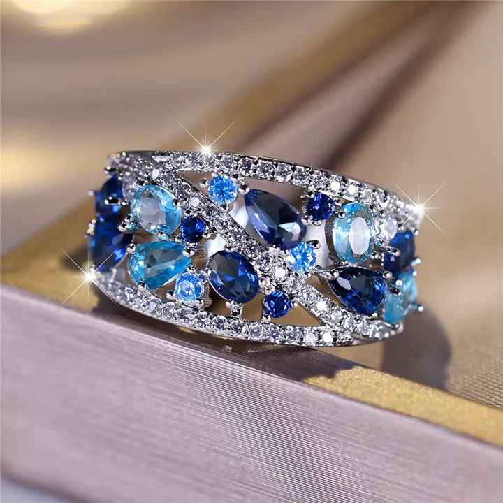 Royal Blue Hoop Ring