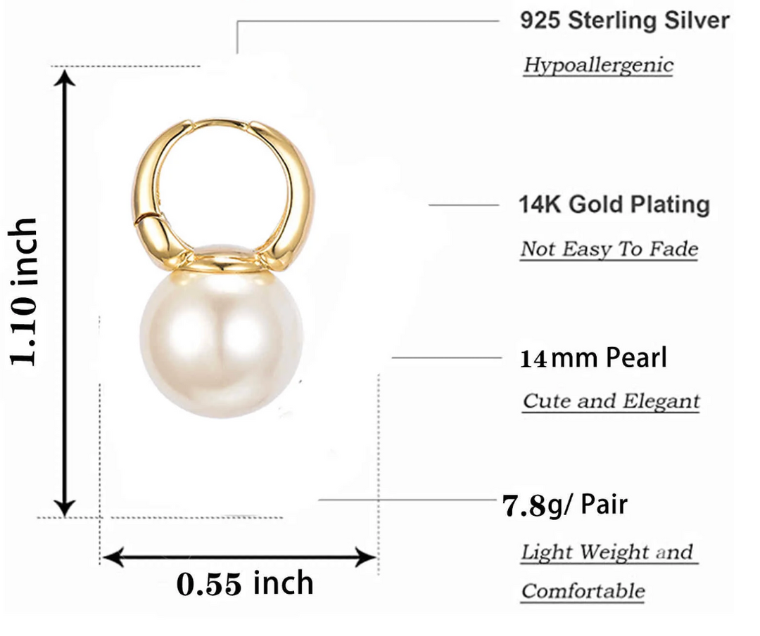 Classic Pearl Drop Earrings
