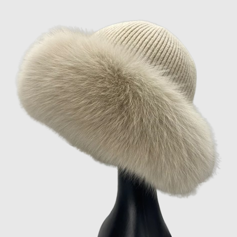 Celeste™ Fox Fur Beanie