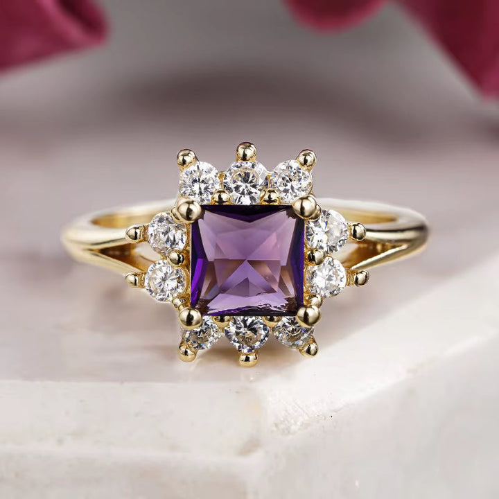 Purple Royal Hoop Ring