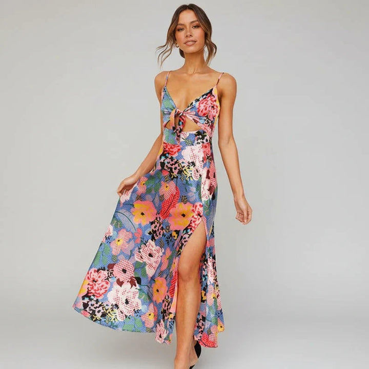 Spaghetti Strap Summer Midi Dress for Women