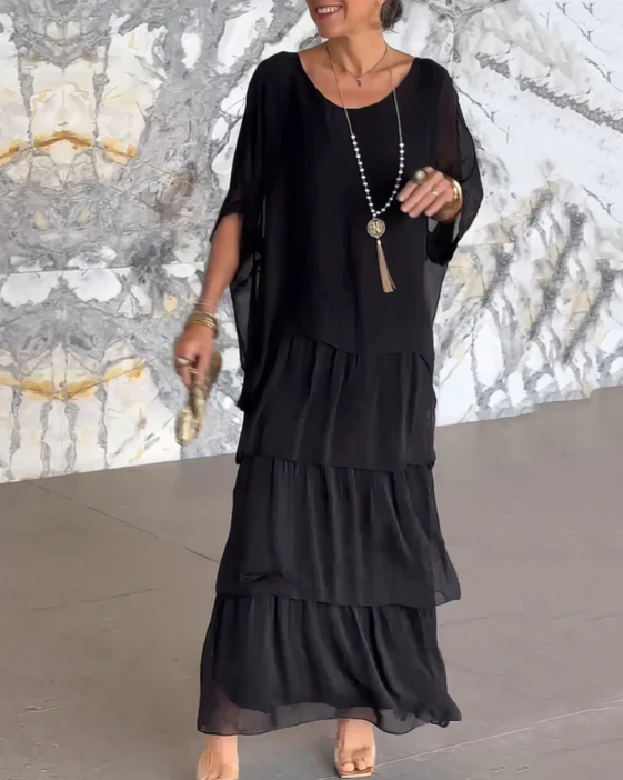 Women's Dress | Tiered Maxi-length Skirt