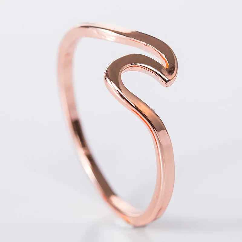 Ocean Wave Ring - Stainless Steel