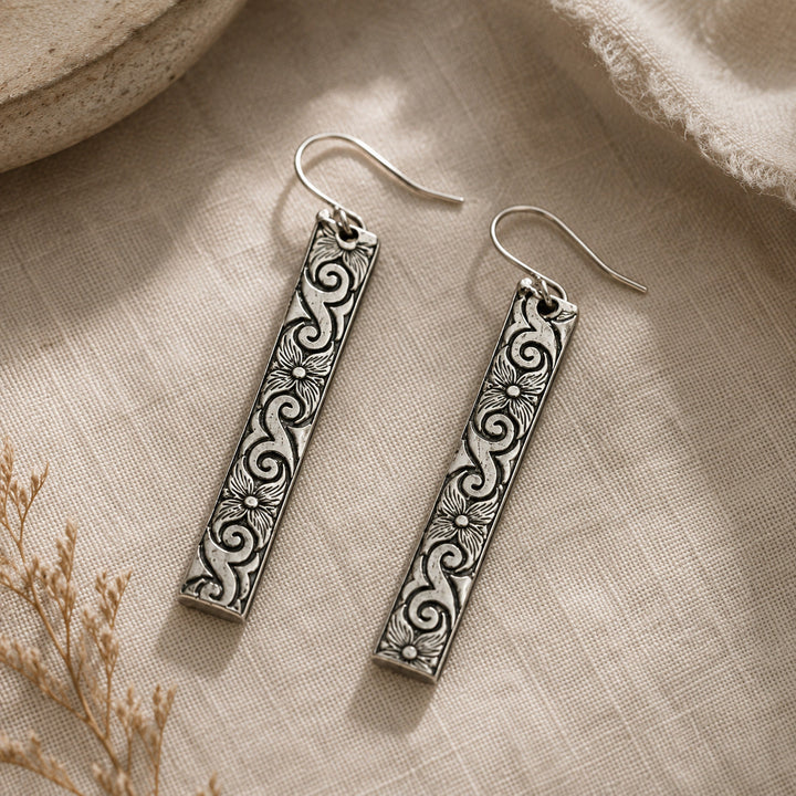 Vintage Spoon Floral Earrings