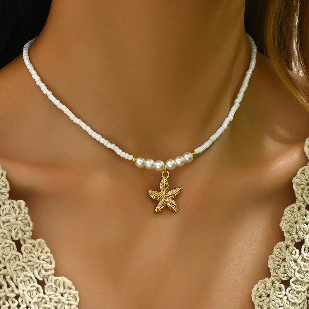 Ocean Dreams Seashell Pendant Necklace