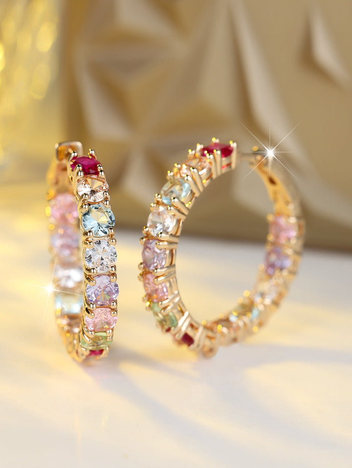 Exclusive Earrings with Coloured Crystals