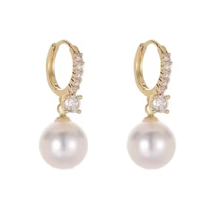 White Hanging Pearl Drops