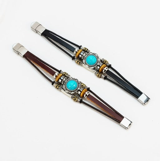 Vintage Turquoise Buckle Bracelet