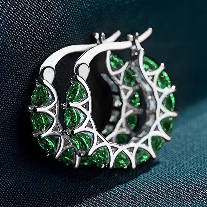 Vintage Zirconia Drop Earrings