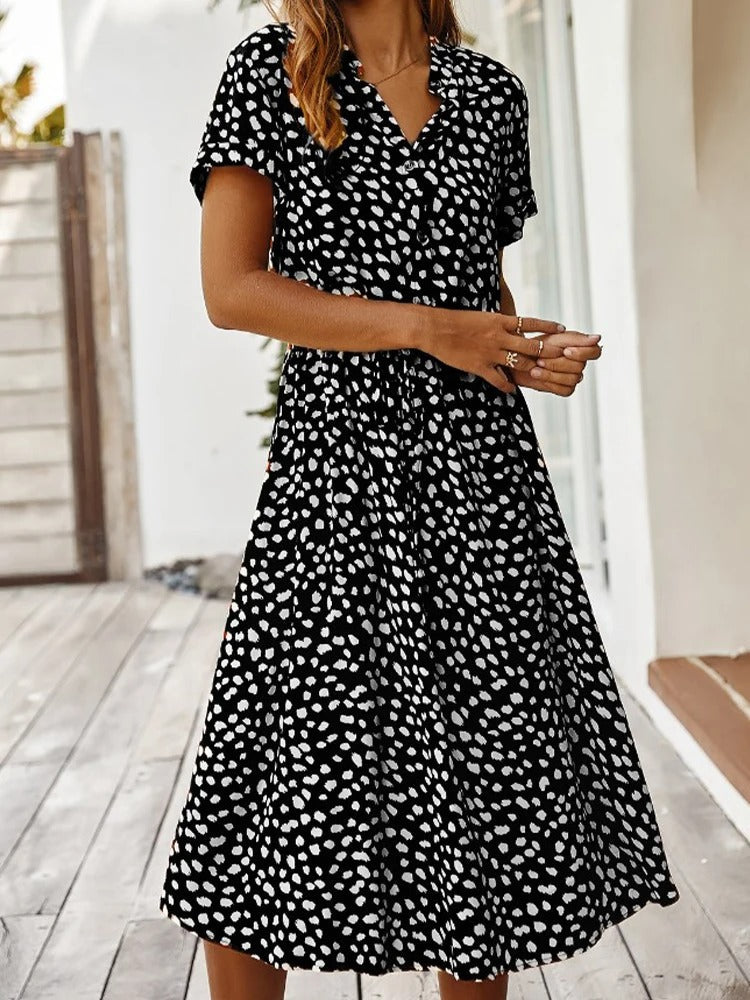 Women’s Summer Dress | Animal Print Midi