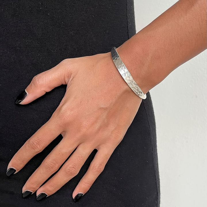Silver Boho Hammer Bracelet