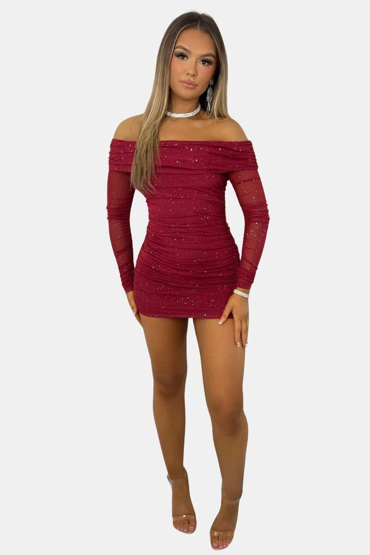 Amanda | Women's Off the Shoulder Mini Dress