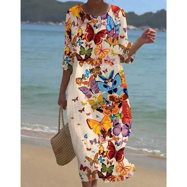 Angela | Women's Relaxed Fit Casual Midi Dress