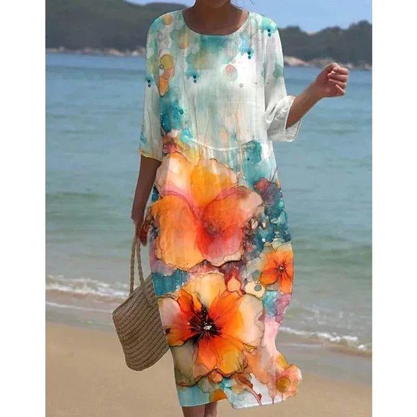 Angela | Women's Relaxed Fit Casual Midi Dress
