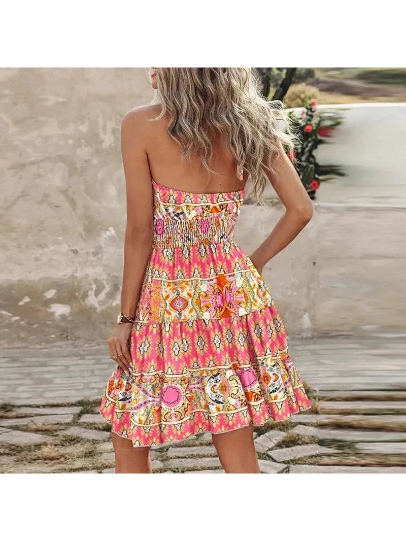 Angela - Chic Halter Dress