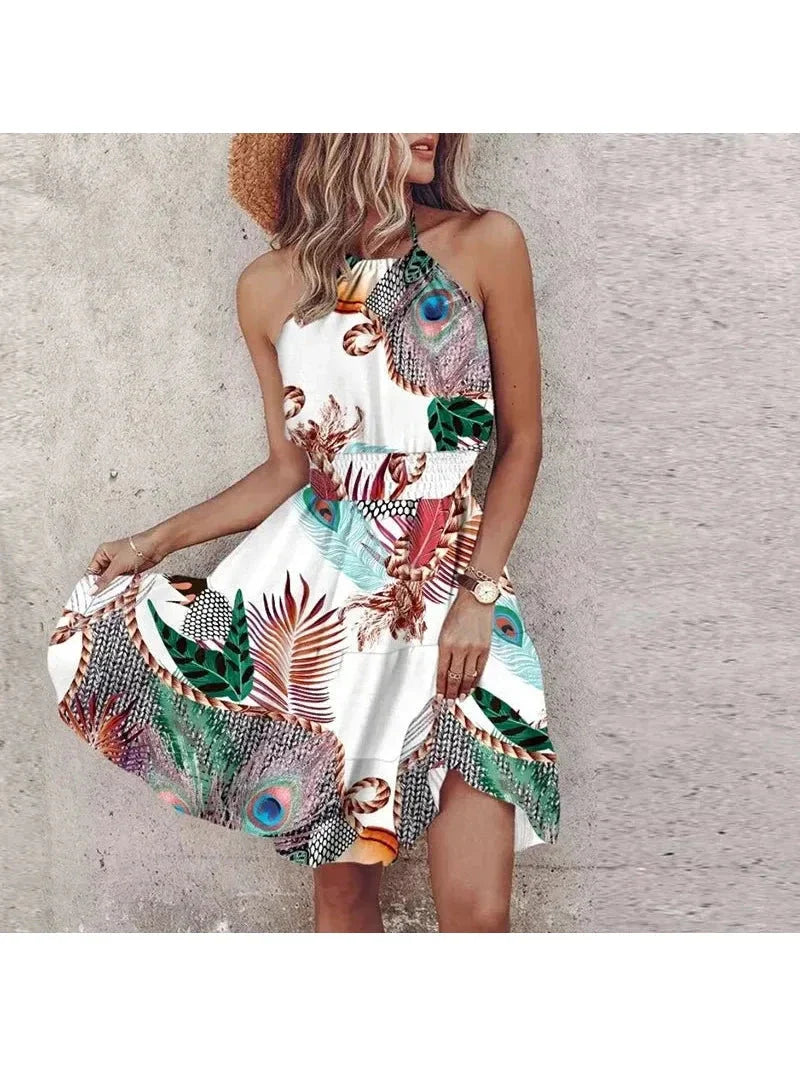 Angela - Chic Halter Dress