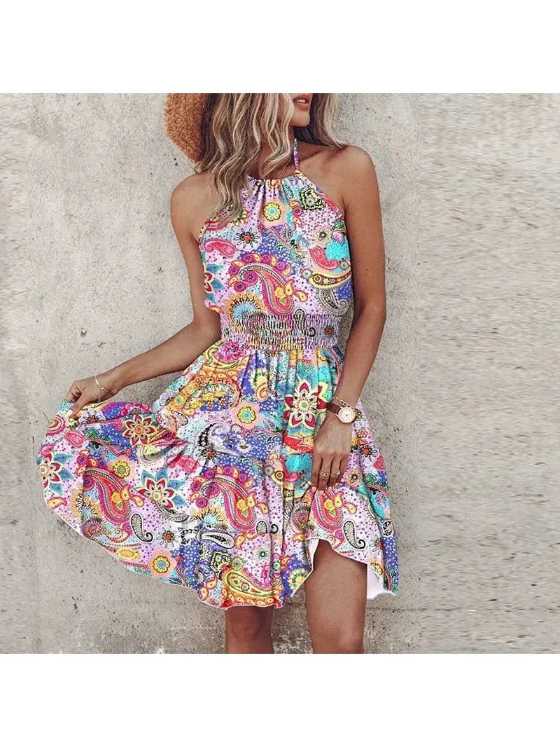 Angela - Chic Halter Dress