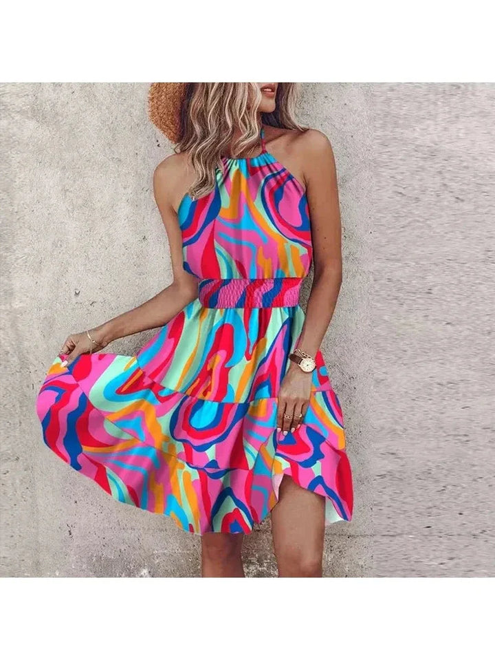 Angela - Chic Halter Dress