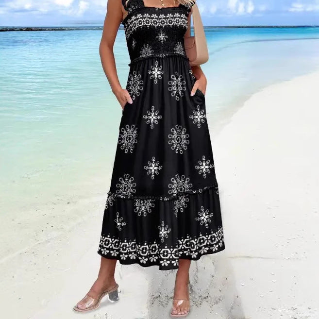 Ariana | Women's Sleeveless Printed Midi Dress