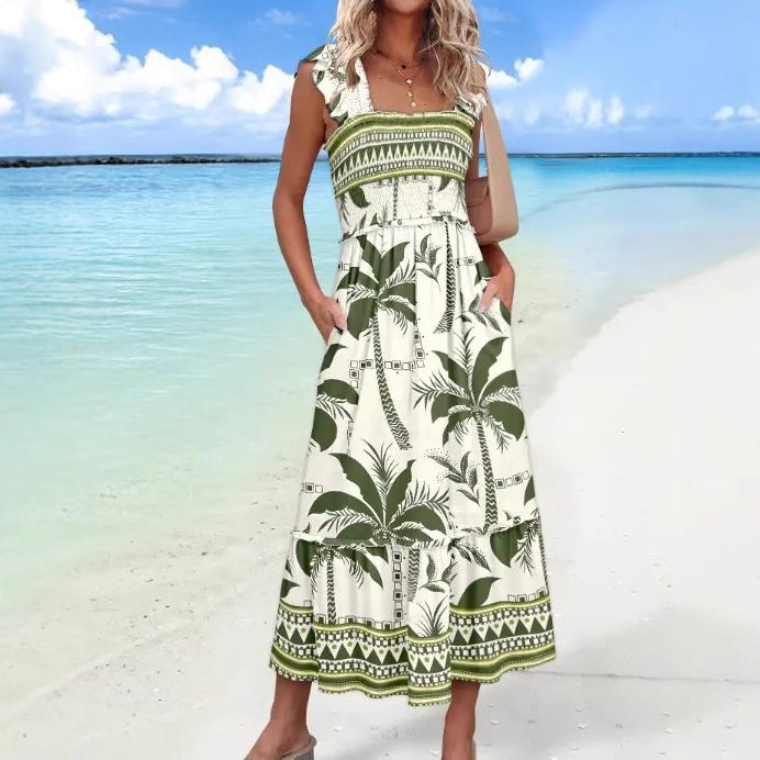 Ariana | Women's Sleeveless Printed Midi Dress