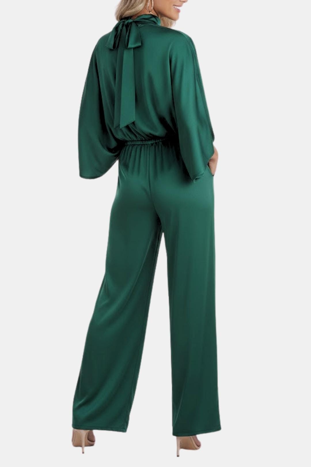 Bailey | Women's Cape Sleeve High Neck Jumpsuit