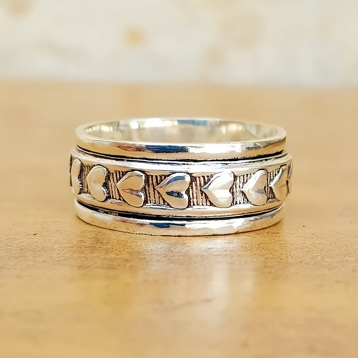 Vintage Boho Heart Ring