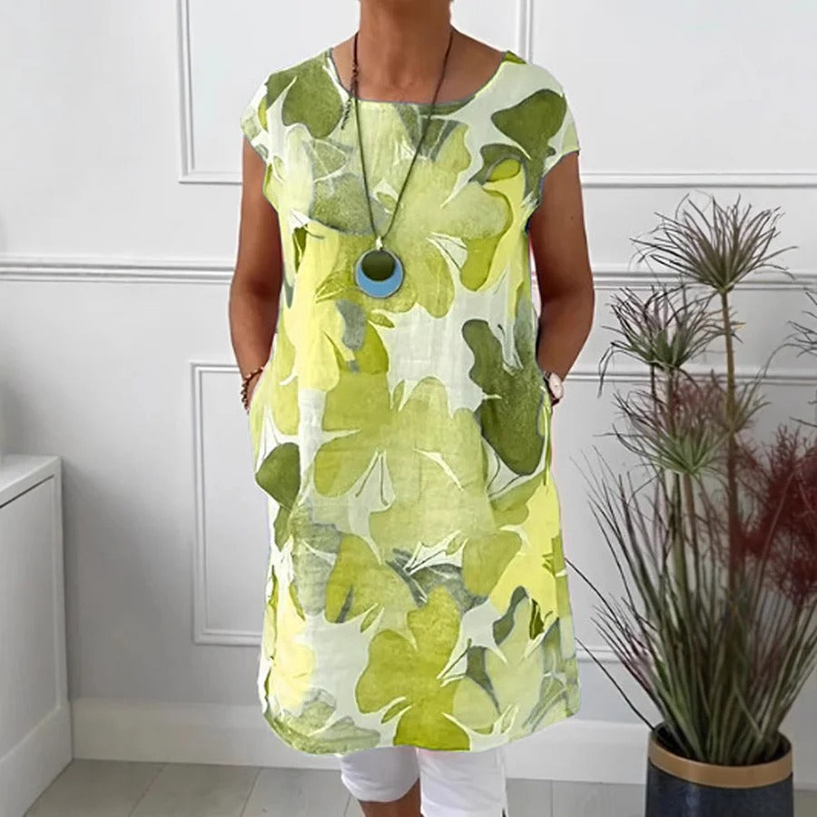 Women’s Summer Dress | Cap Sleeve Knee Length