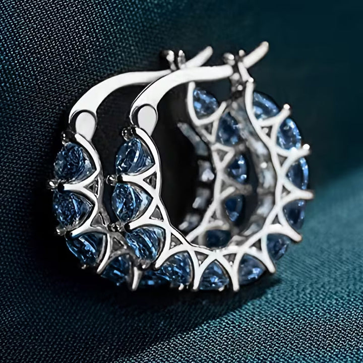 Vintage Zirconia Drop Earrings