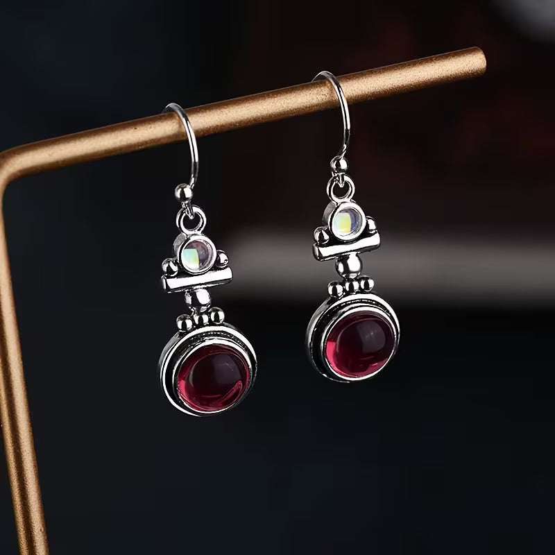 Elegant Moonstone Drop Earrings