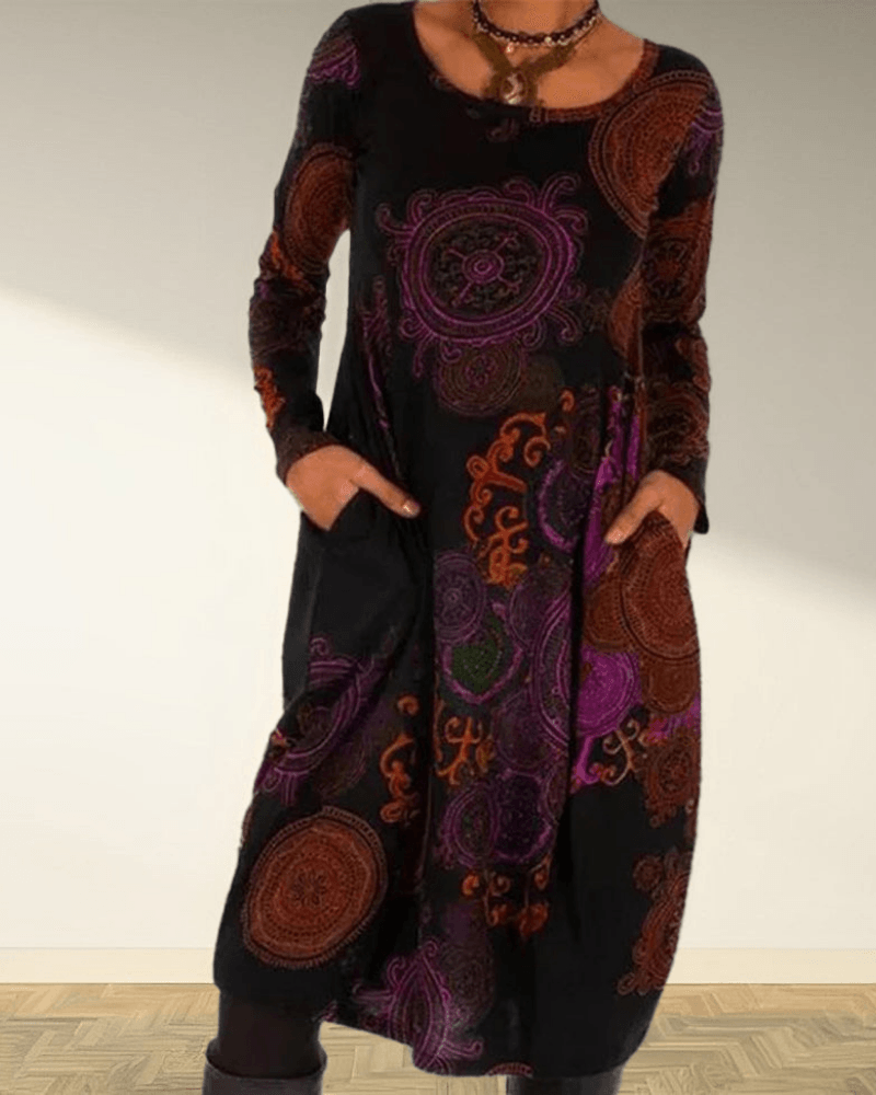 Camille | Women's Long Sleeve Maxi Dress