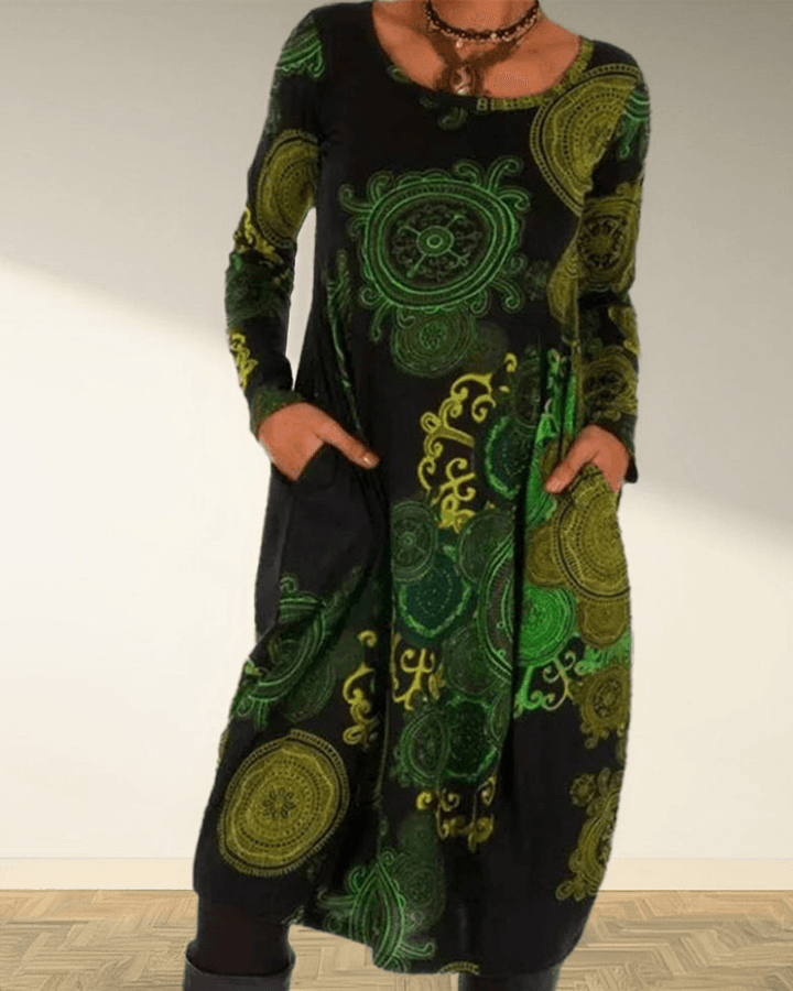 Camille | Women's Long Sleeve Maxi Dress