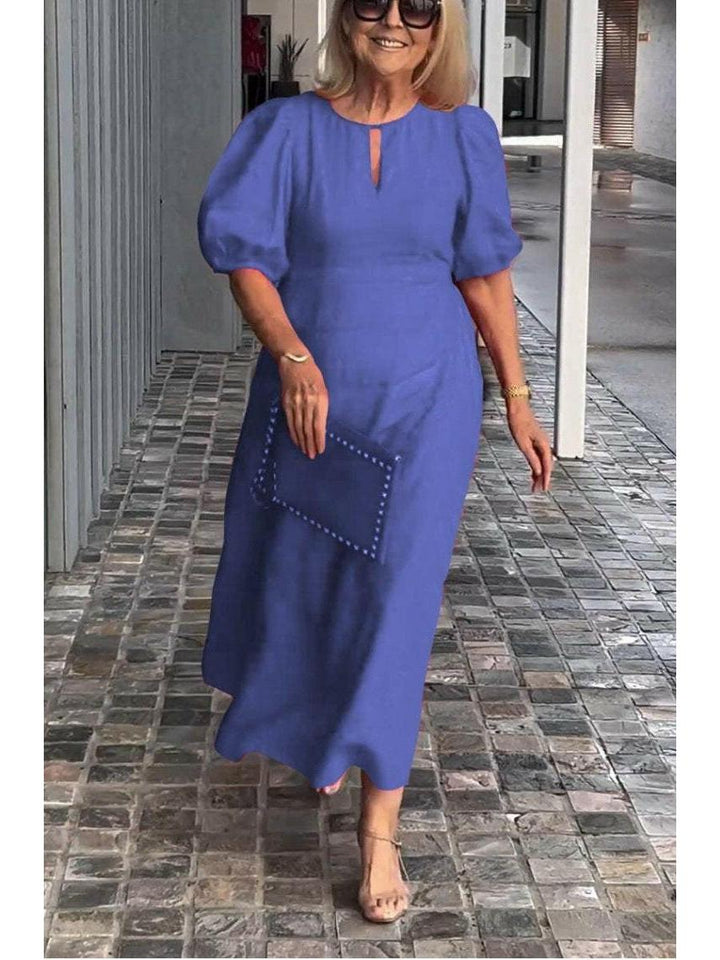 Carla™ - Elegant Puff-Sleeve Dress