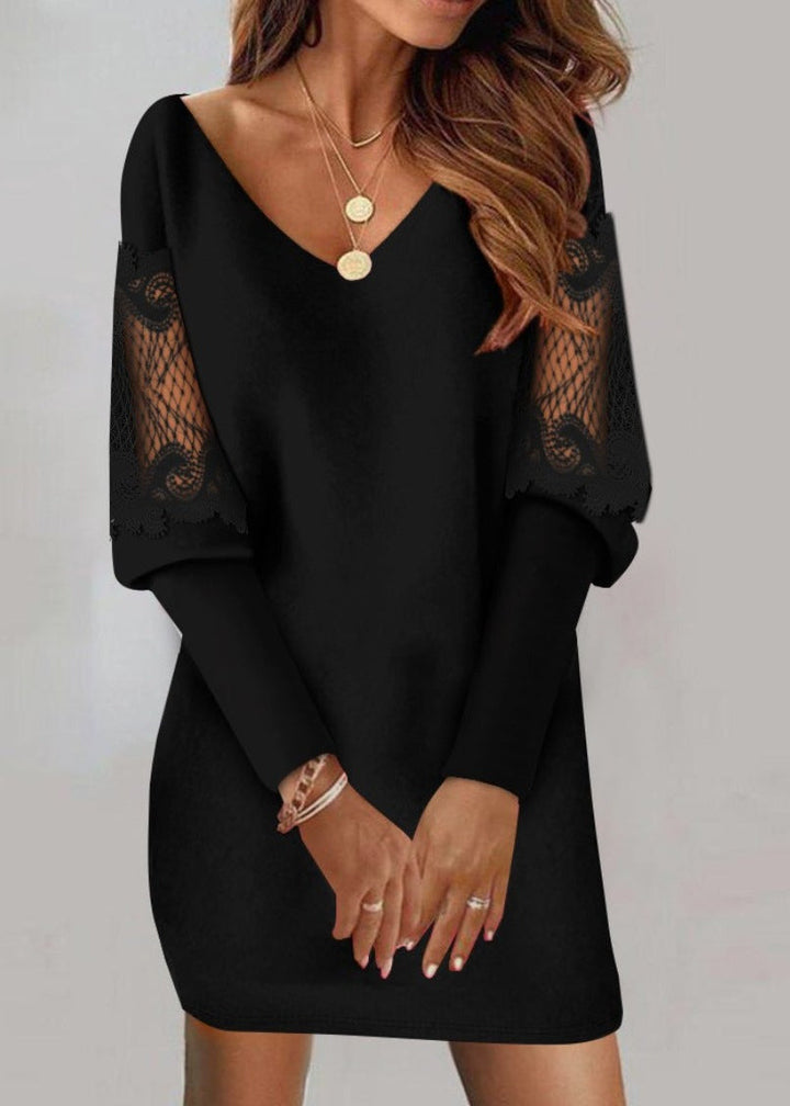 Cassandra | Women's V-Neck Bodycon Mini Dress