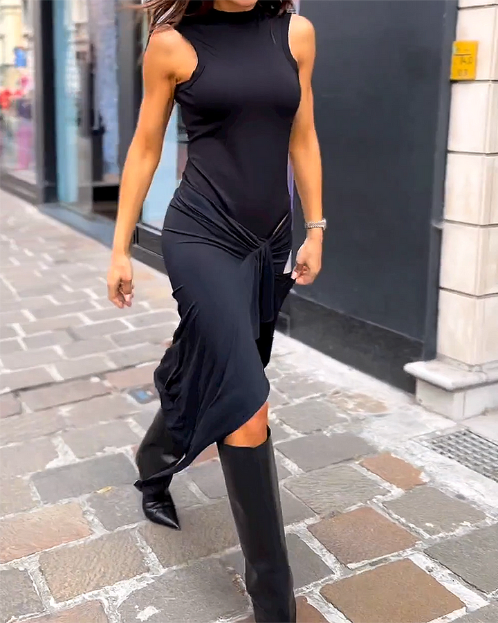 CELESTE | Long Sleeveless Dress Elegant and Comfortable