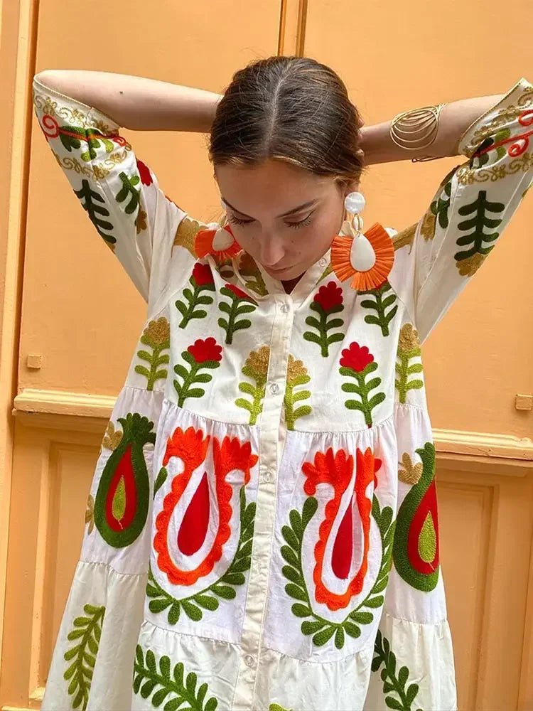 Charity | Women's Long Sleeve Floral Maxi Dress