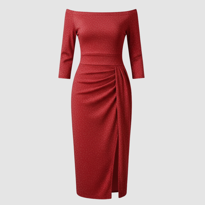 Charity | Women's Off-the-Shoulder Midi Dress