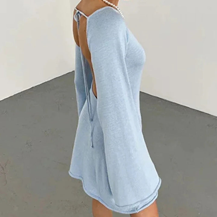 Chelsea | Women's Long Sleeve Backless Mini Dress