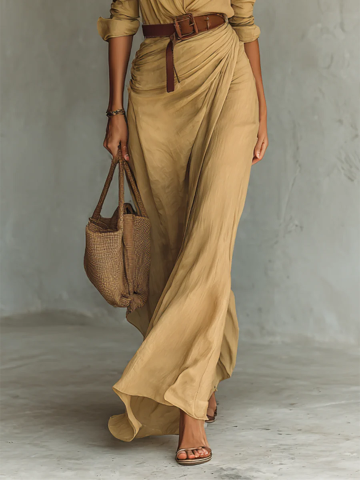 Cheri | Women's Belted Maxi Dress